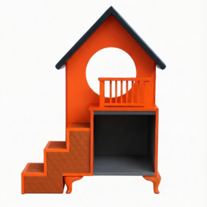 Ranch Niche Design Lumineuse pour Chiens & Chats (2 Étages)